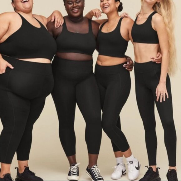 Girlfriend Collective Black High Rise Leggings Size Small Tights Basic Pants S - Picture 14 of 14